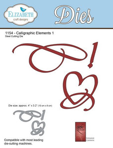 Elizabeth Craft Design - Calligraphic Elements 1