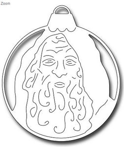 Frantic Stamper - Victorian Santa Round Ornament