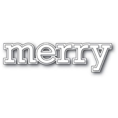 Poppystamps - Merry Outline