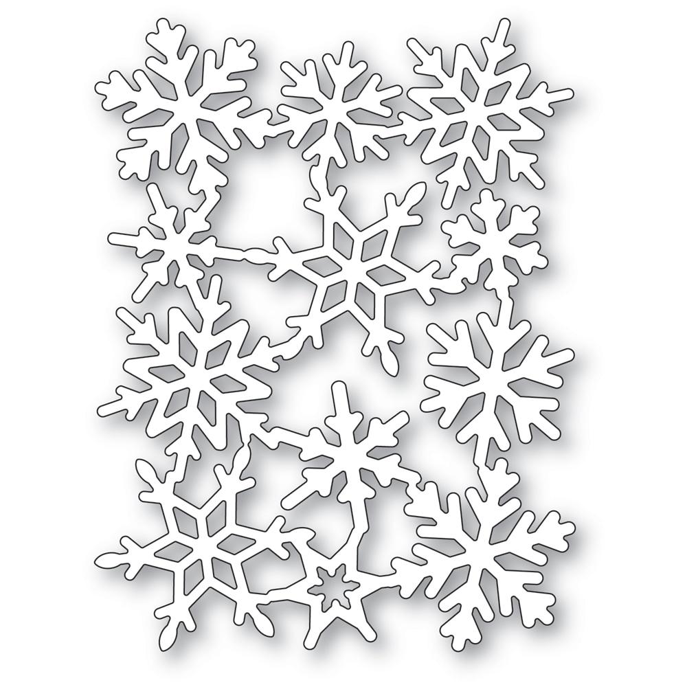 Poppystamps - Dies - Snowflake Background
