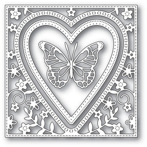 Memory Box - Butterfly Heart Frame