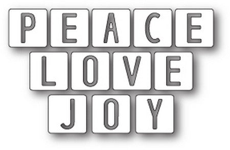 Memory Box - Peace Love and Joy Tiles (NEW)