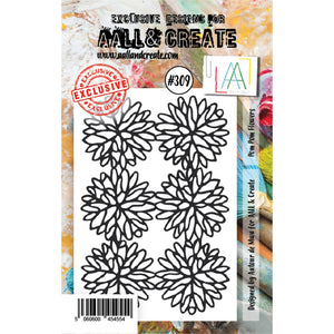 AALL & Create - Stamps - Pom Pom Flowers #309