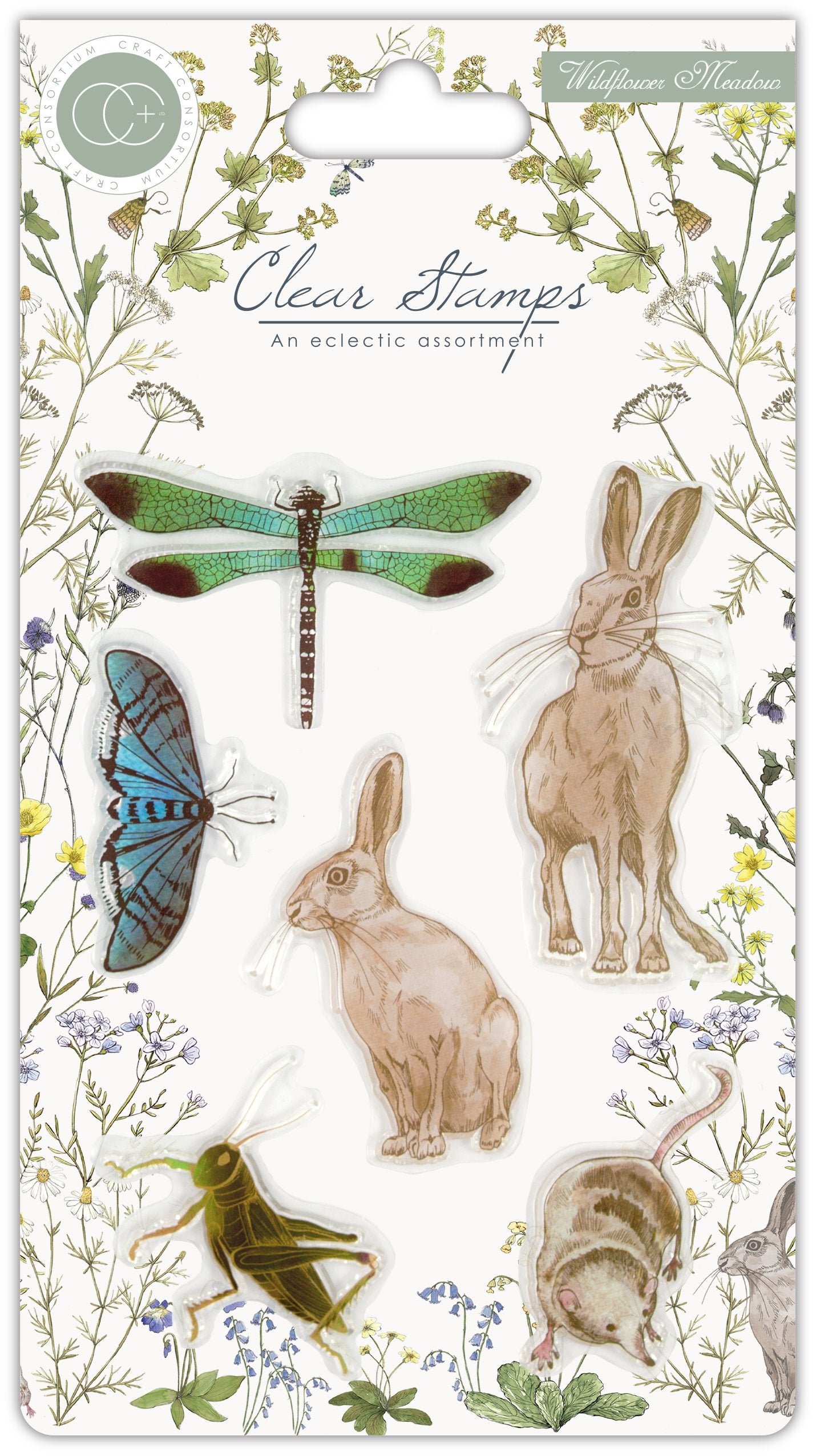 Craft Consortium - Clear Stamps - Wildflower Meadow