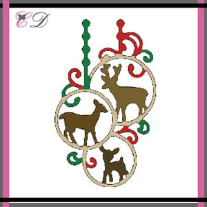 Cheapo Dies - Reindeer Ornament