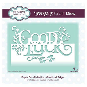 Creative Expressions - Paper Cuts Collection - Good Luck Edger
