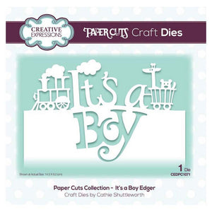 Creative Expressions - Paper Cuts Collection - It's a Boy Edger