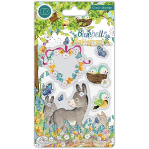 Craft Consortium - Clear Stamps - Donkey, Bluebells & Buttercups