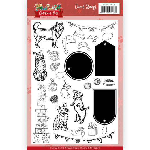 Amy Design - Christmas Pets Clear Stamps