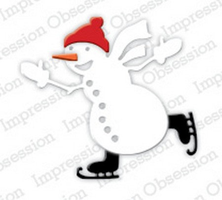 Impression Obsession - Snowman Sledding