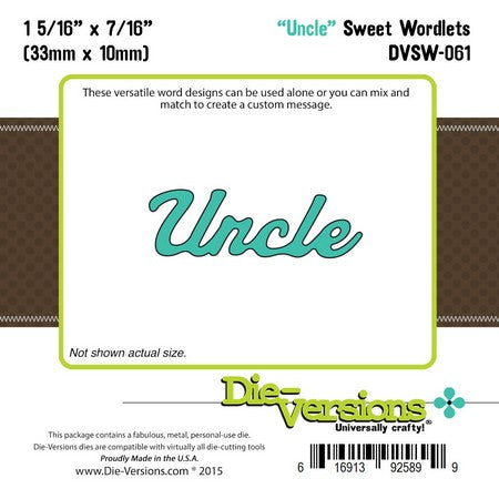 Die-Versions - Sweet Wordlets - Uncle