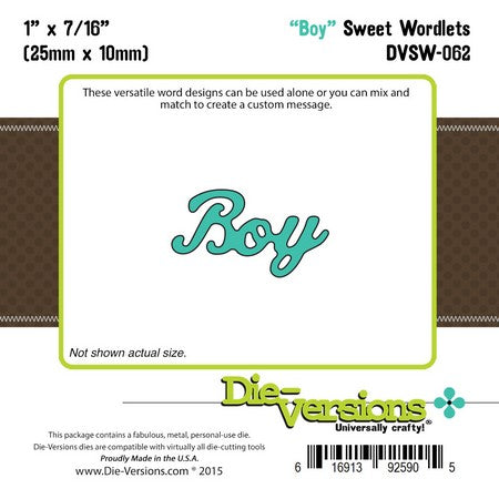Die-Versions - Sweet Wordlets - Boy