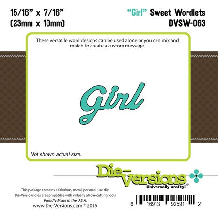 Die-Versions - Sweet Wordlets - Girl