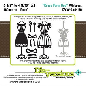 Die-Versions - Whispers - Dress Form Duo