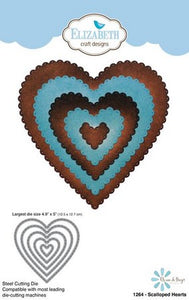 Elizabeth Craft Design - Scalloped Hearts