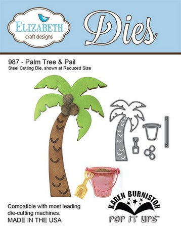 Elizabeth Craft Design - Palm Tree & Pail