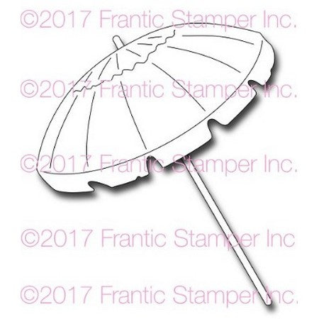 Frantic Stamper - Large Beach Umbrella