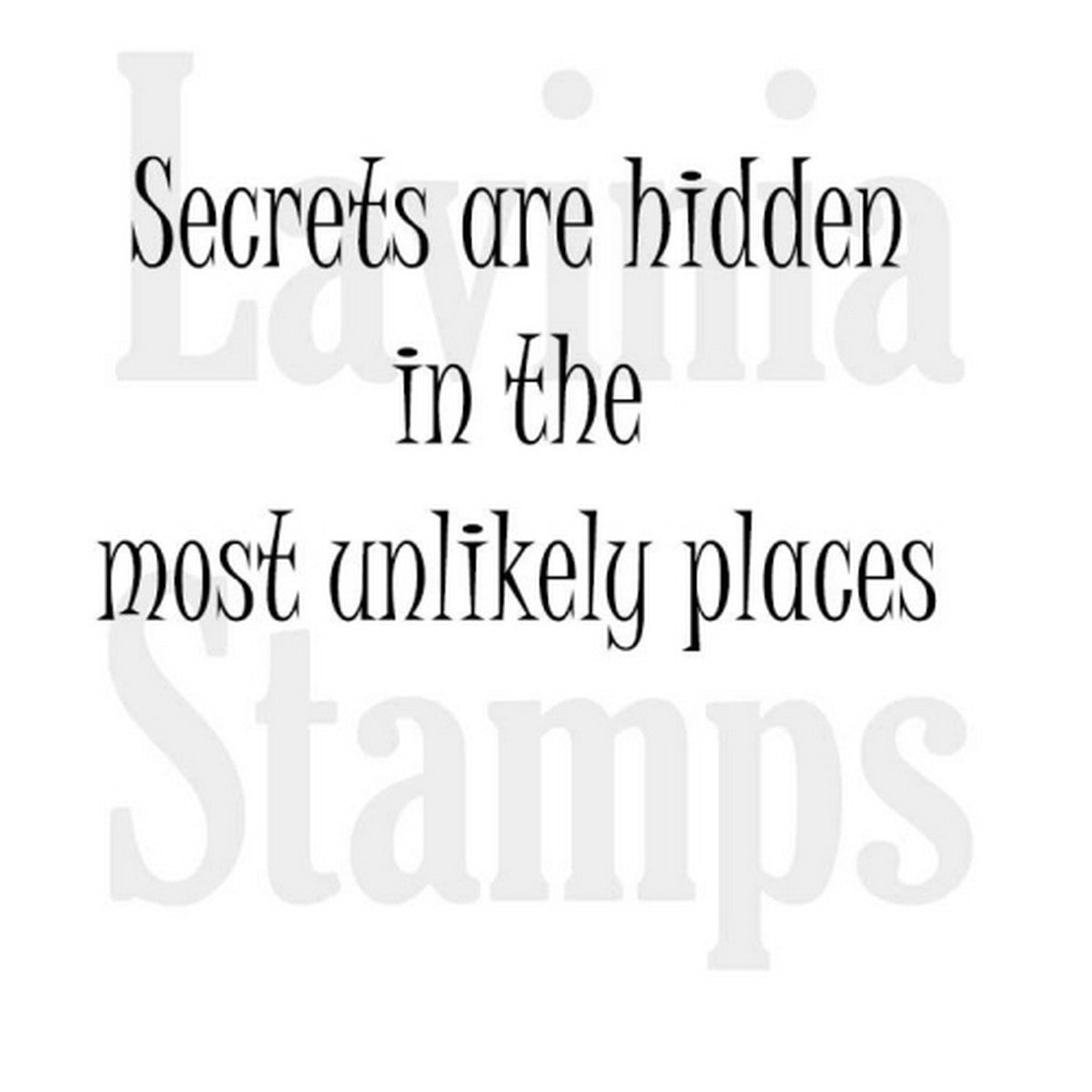 Lavinia Stamps - Secrets Are Hidden (LAV346)