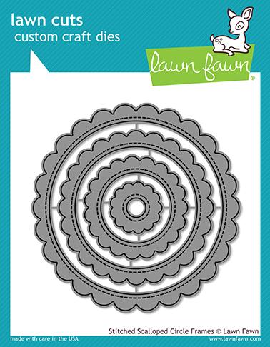 Lawn Fawn - Stitched Scalloped Circle Frames Dies