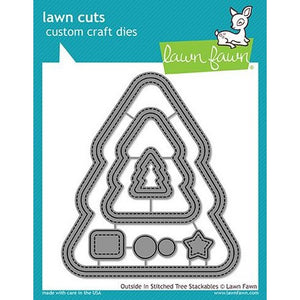 Lawn Fawn - Outside/In Stitched Christmas Tree Stackables Dies