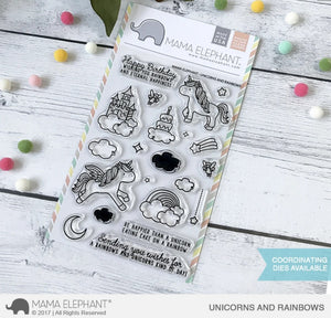 Mama Elephant - Unicorns & Rainbows Stamps