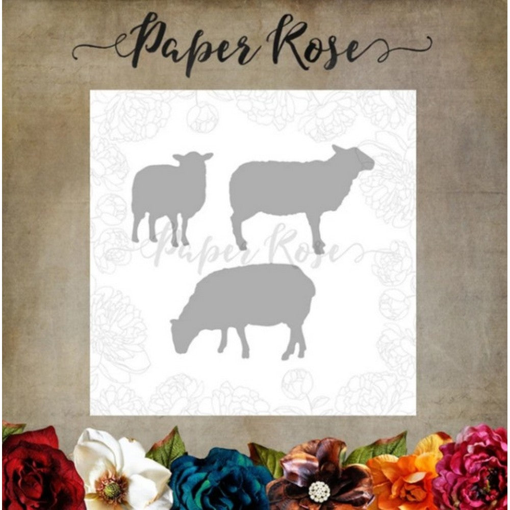 Paper Rose - Dies - Sheep Family