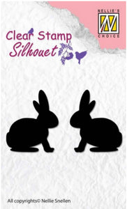 Nellie's Choice - Clear Stamp - Silhouette Hare