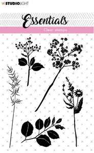 Studio Light - Clear Stamps - Flowers/Leaves