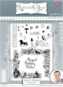 Sentimentally Yours - Clear Stamps - A5 - Mystical Moments Corner Set
