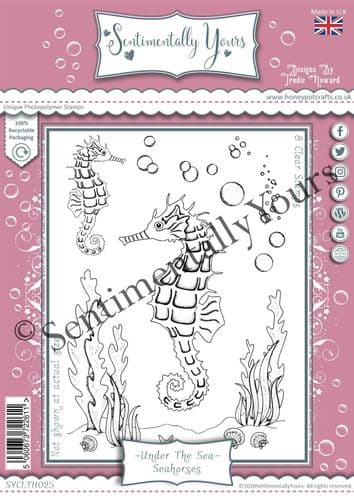 Sentimentally Yours - Clear Stamps - Seahorses