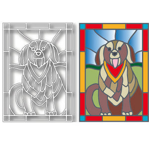 Tutti Designs - Dog Stained Glass